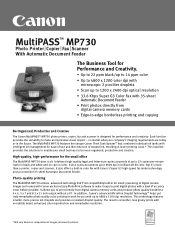 Canon MultiPASS MP730 MP730_spec.pdf