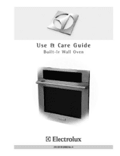Electrolux E30EW75G Use and Care Manual