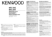 Kenwood KFC-X3C Operation Manual