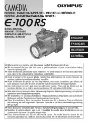 Olympus E-100RS E-100RS Basic Manual (English, Fran栩s, Deutsch, Espa?ol)
