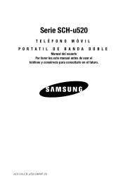 Samsung SCH U520 User Manual (SPANISH)