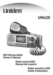 Uniden UM425 English Owners Manual