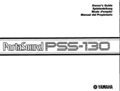 Yamaha PSS-130 Owner's Manual (image)