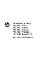 HP 14-an000 Maintenance and Service Guide