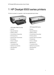 HP 6520 HP Deskjet 6500 Printer series - (Macintosh OS X) User's Guide