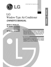 LG LW1804ER Owners Manual