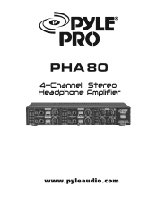 Pyle PHA80 PHA80 Manual 1