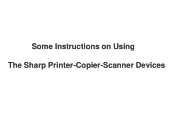 Sharp MX 5500N Instructions for Use