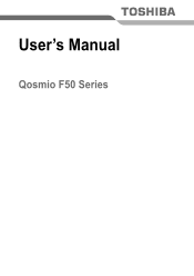 Toshiba Qosmio F50 PQF55C-01U01C Users Manual Canada; English