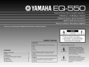 Yamaha EQ-550 Owner's Manual