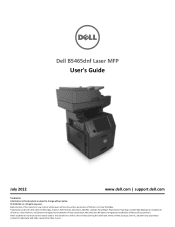Dell B5465dnf Mono Laser Printer MFP User's Guide