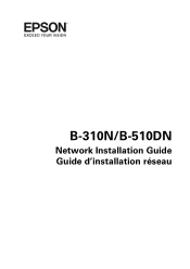 Epson B-310N Network Guide