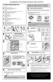 Frigidaire FRT17B3AQ Installation Instructions