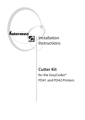 Intermec PD42 Cutter for PD41/PD42 Installation Instructions
