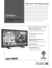 ViewSonic CD4620 CD4620 Specification Sheet