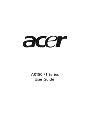 Acer AR180 F1 User Manual