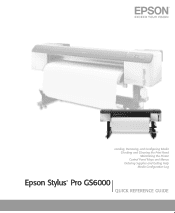 Epson Stylus Pro GS6000 Quick Reference Guide