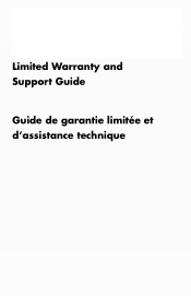 HP TouchSmart 320-1034 Limited Warranty and Support Guide