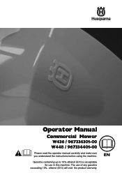 Husqvarna W436 Operation Manual