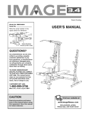 Image Fitness 3.4 Bench English Manual