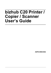 Konica Minolta bizhub C20/C20X bizhub C20 Printer/Copier/Scanner User Guide