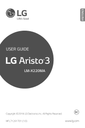 LG Aristo 3 Owners Manual