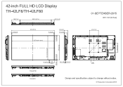 Panasonic 42 Professional Display for Entry-Level Digital Signage CAD Drawing (DXF)