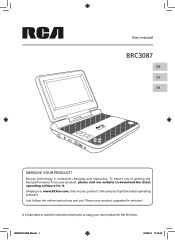 RCA BRC3087 BRC3087 Product Manual