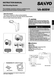 Sanyo VA-80BW User Manual