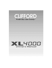 Clifford XL4000 Owners Guide