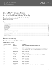Dell Unity 400 EMC Unity Family 5.1.3.0.5.003 Release Notes