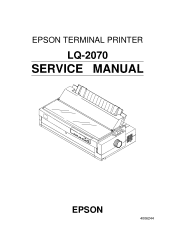 Epson 2070 Service Manual