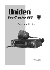 Uniden BEARTRACKER 885 French Owners Manual