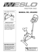 Weslo Vector 502 Spanish Manual