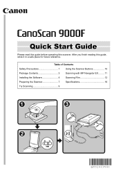 Canon CanoScan 9000F 9000F Quick Start Guide