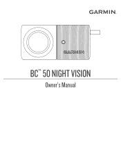 Garmin BC 50 with Night Vision Owners Manual