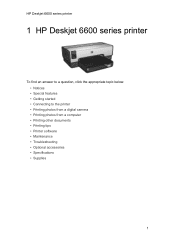 HP Deskjet 6620 HP Deskjet 6600 series printer - (Windows) User's Guide