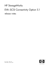 HP EVA4000 HP StorageWorks EVA iSCSI Connectivity Option 5.1 release notes (5697-7321, January 2008)