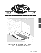 Hunter 82040 Owner's Manual