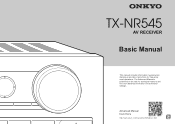Onkyo TX-NR545 User Manual