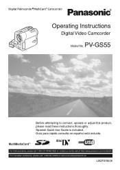Panasonic PVGS55 PVGS55 User Guide