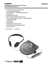 Sony D-FJ75TR Marketing Specifications