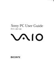 Sony PCV-150 User Guide (Large File - 10.01 MB)