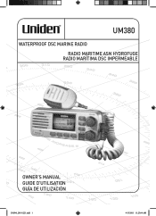 Uniden UM380 English Owners Manual