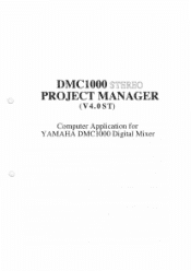 Yamaha DMC1000 Dmc1000 Stereo Project Manager V4.0st Owner's Manual (image)