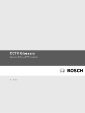 Bosch DHR-1600A-150A CCTV Glossary