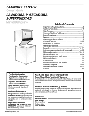 Frigidaire GLET1031CS Owners Guide
