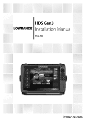 Lowrance HDS-9 Gen3 Installation Manual US