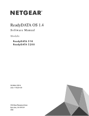 Netgear RDD516 ReadyDATA OS 1.4 Software Manual