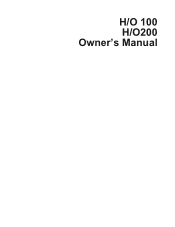 Uniden HO200 English Owners Manual